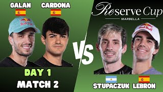 Galan/Cardona VS. Stupaczuk/Lebron 🎾 Reserve Cup 2025 HIGHLIGHTS - Marbella 🇪🇸 Day 1, Match 2