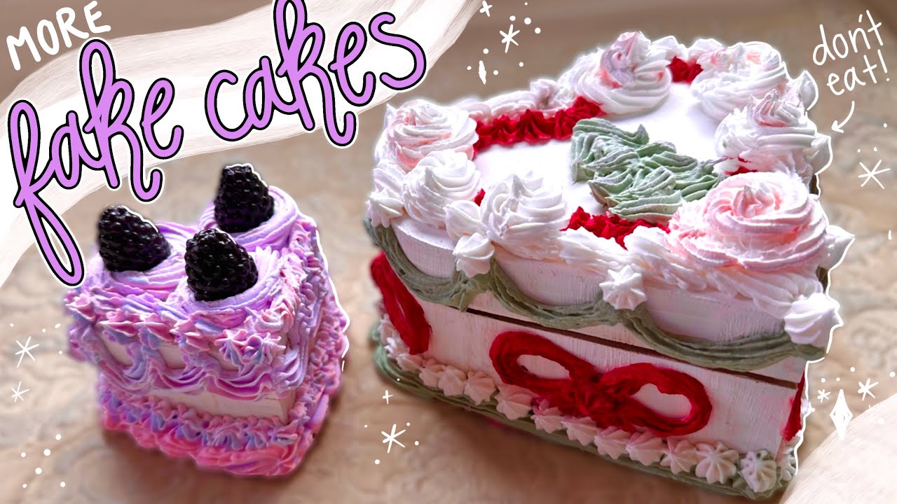 making fake cakes! 🎂🧸 diy decorative boxes 