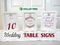 Diy Table Signs
