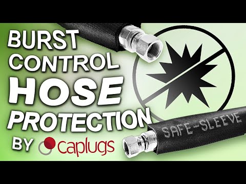 Safeplast Safe Sleeve | Hose Burst Test - video from Caplugs