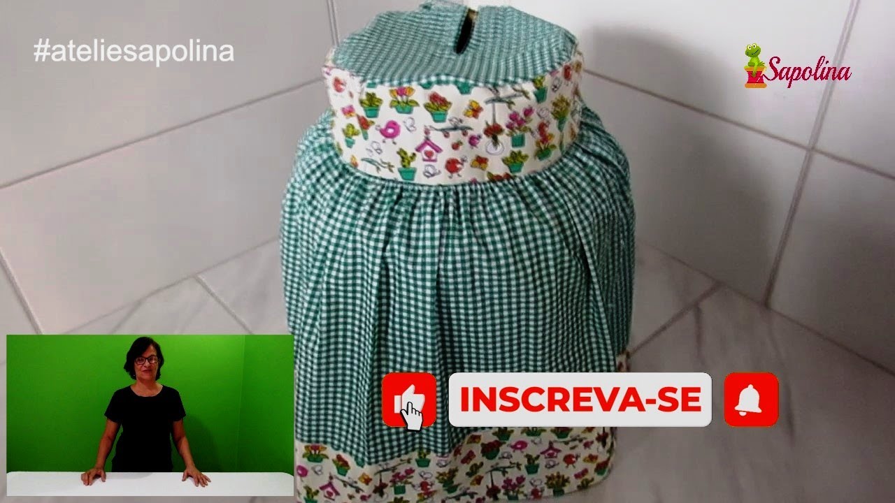 CAPA BOTIJÃO FÁCIL SEM VIÉS - DIY