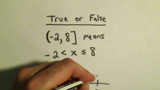 Interval Notation - A basic question!