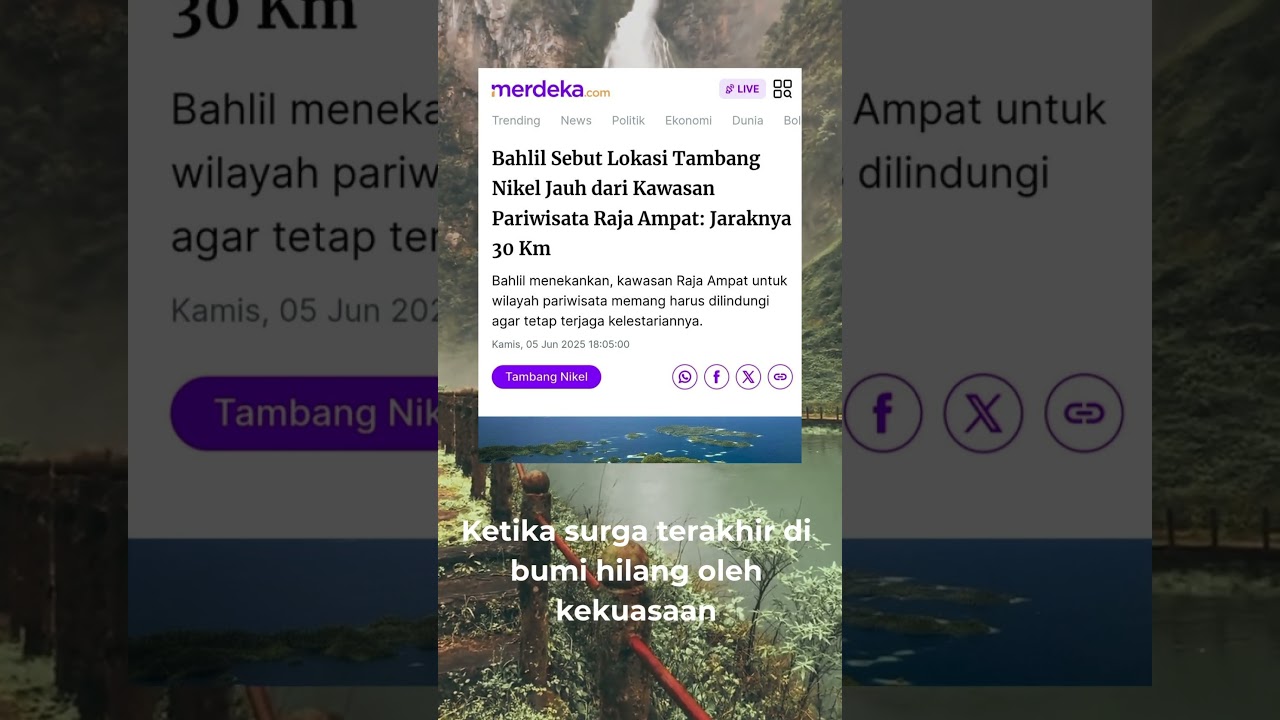 Berita viral raja ampat #beritaterkini #beritaviral #rajaampat