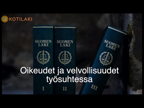 Video: Mitkä ovat työntekijän oikeudet ja velvollisuudet?