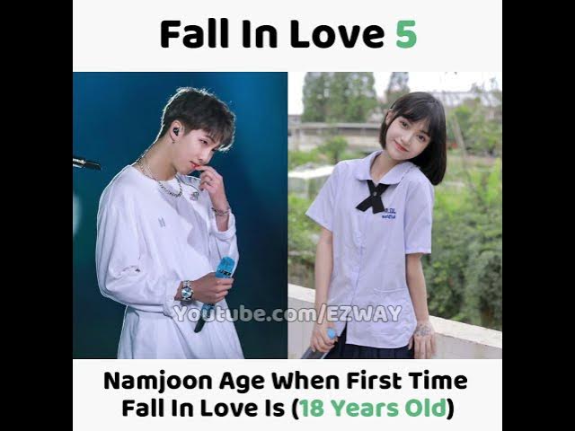 BTS Members Age First Time Fall In Love With Girls! 😮😱