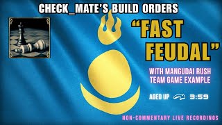 AOE4 Mongols "Fast Feudal" Build Order