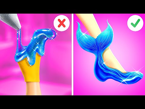 🧜‍♀️ Transformation DIY de La Petite Sirène! 💙 Hacks Viraux & Idées de Costumes Drôles