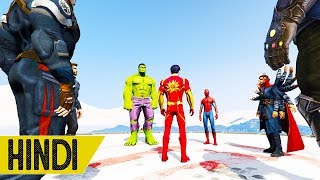 AVENGERS SUPERHEROES VS SHAKTIMAAN | GTA 5 AVENGERS SUPERHEROES VS SHAKTIMAAN | GTA 5