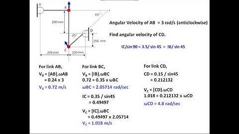 Kinematics of Rigid Bodies Part 4 Three Link
