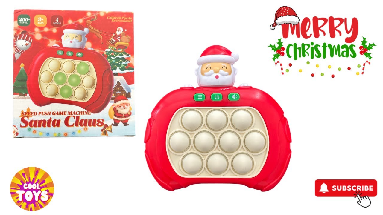 Fast Pop It Game Santa Claus toys unboxing 
