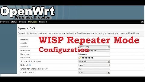 OpenWRT WISP Repeater mode configuration