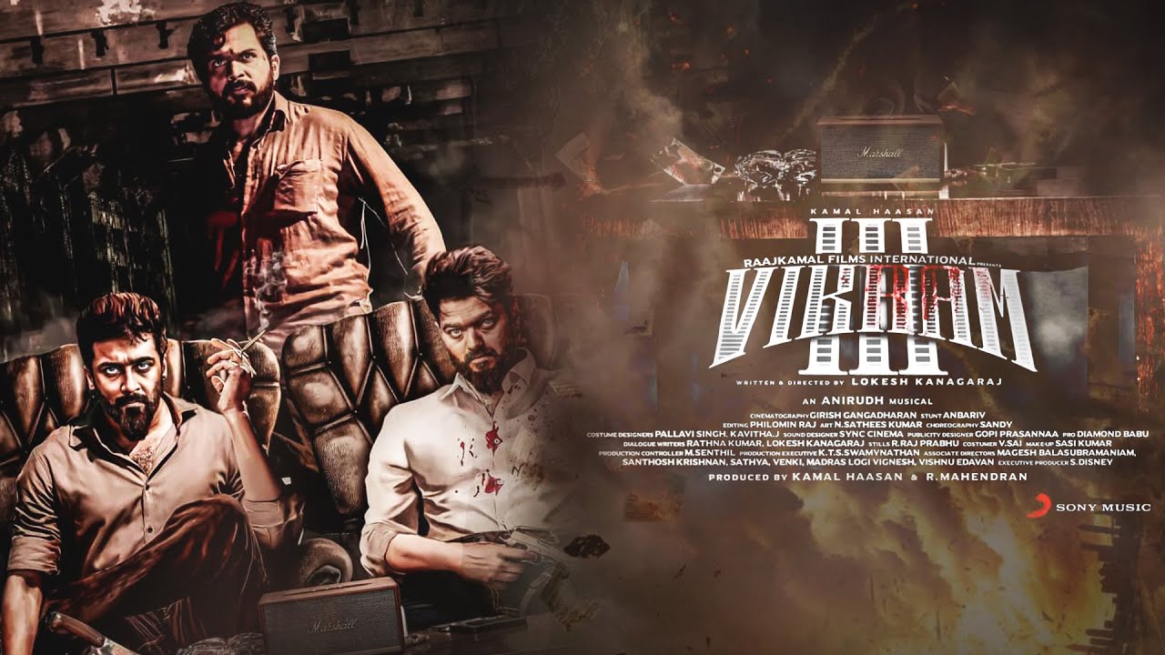 VIKRAM III Motion Poster Vijay Surya Karthi Lokesh Kanagaraj