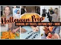 HALLOWEEN PREP // COOK WITH ME, EASY DIY TREATS, LAST MINUTE COSTUME IDEAS + MORE