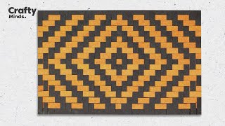 Paper Weaving Craft: Unique Ideas for Home Decor| Crafty Minds