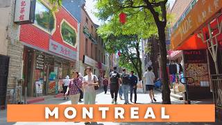 Summer Montreal Walk from Saint-Laurent Blvd, Chinatown to The Ring on Blvd. René-Lévesque West [4K]