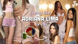LIVING LIKE ADRIANA LIMA FOR 24H 🥑📸( i am dying )