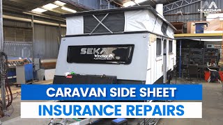 Caravan Side Sheet Insurance Repair