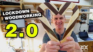 LOCKDOWN WOODWORKING...Season 2! 😐 Making wooden candy canes. #stayathome