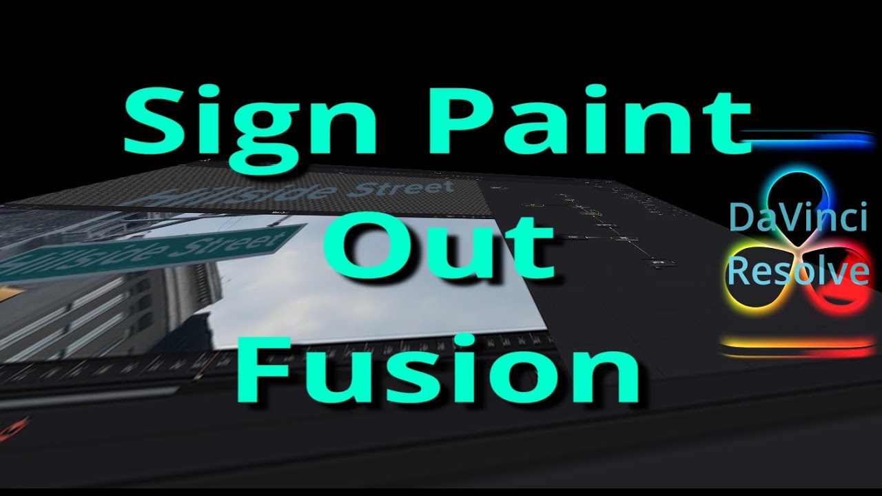 Change a street sign completely in DaVinci Resolve's Fusion Page - YouTube