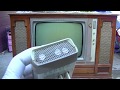 1961 Zenith Space Command Black And White Television Console Analysis2