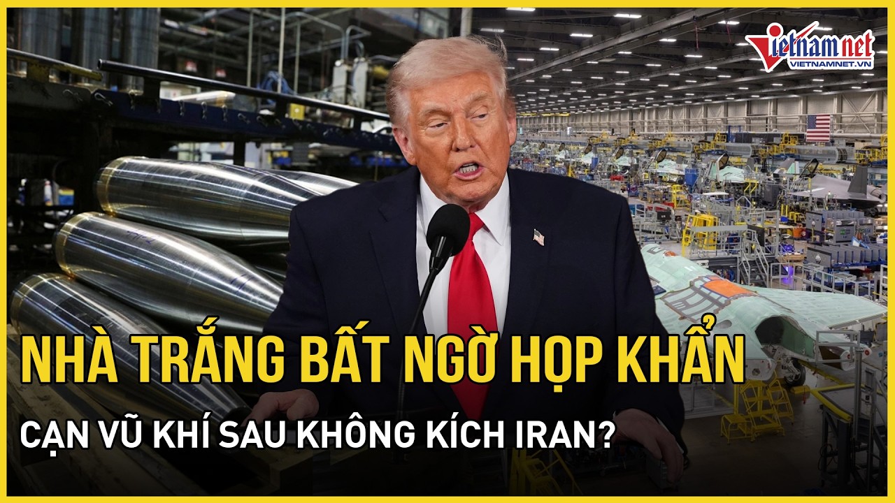 Nóng: Nhà Trắng bất ngờ họp khẩn, kho vũ khí sau chiến dịch không kích Iran sắp chạm đáy?