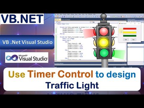 L56 | Windows Application to design Traffic Light using Timer Control | VB.Net (Download Code)