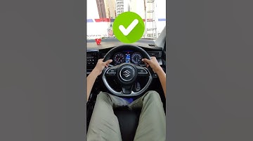 How to Hold Steering Wheel & Steer Correctly ✅ | The right way to turn the steering wheel #car