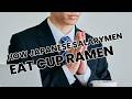 Real Japanese Salaryman Eating Ramen 🍜 Cup Noodles Lunch Break