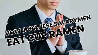 Real Japanese Salaryman Eating Ramen 🍜 Cup Noodles Lunch Break