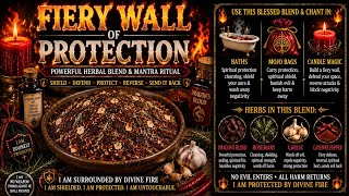 🔥 Fiery Wall of Protection Herbal Mantra ✨ Hoodoo Protection, Shielding &amp; Spiritual Fire Ritual ✨