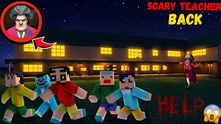 SHINCHAN Found SCARY TEACHER In Kinder Garden Minecraft 😨😱 screenshot 4