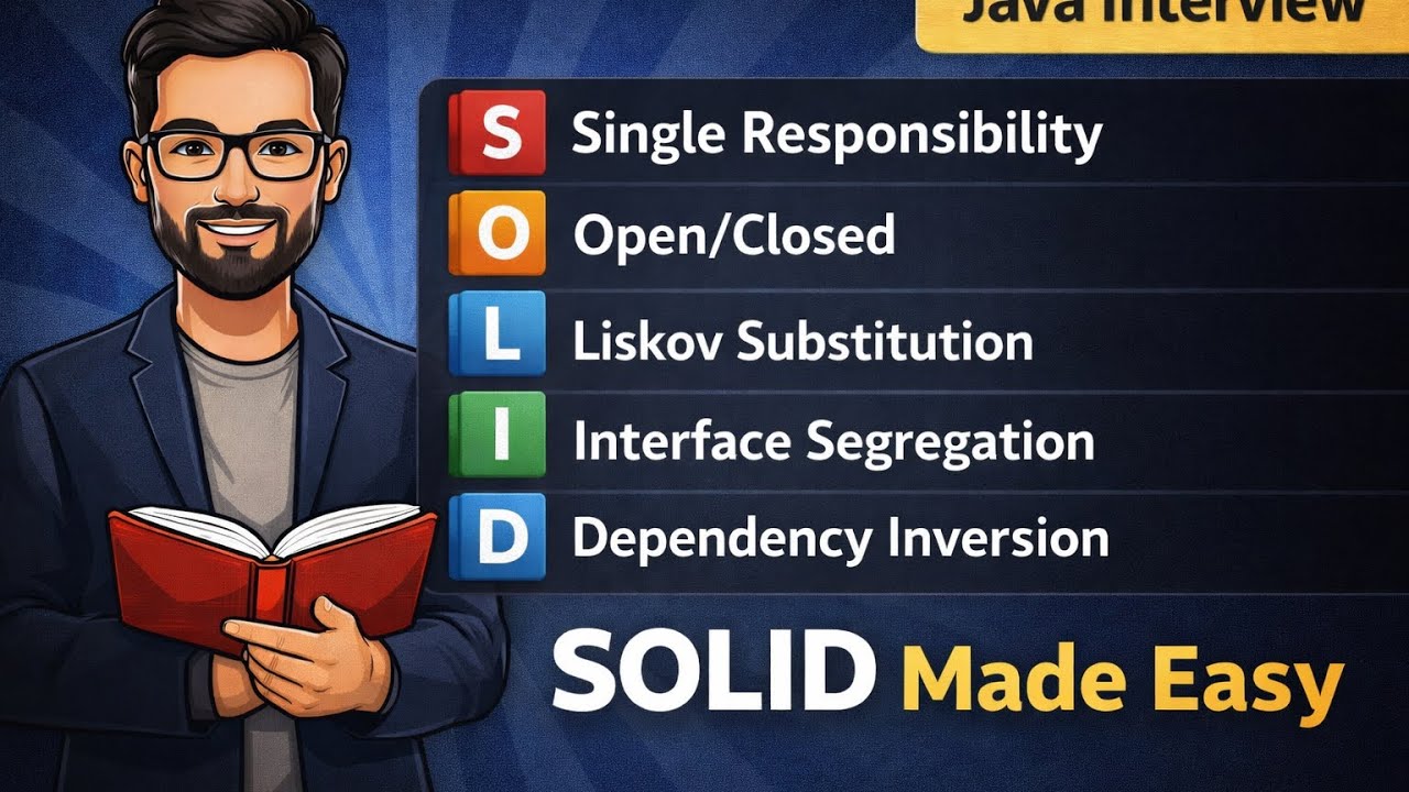 SOLID Principles Explained Simply | Java Design PrinciplesSOLID Principles Finally Explained