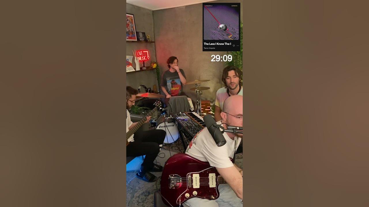 Learning songs in 30 secs LIVE: "The Less I Know the Better" @TameImpala Learning songs in 30 secs LIVE: "The Less I Know the Better" @TameImpala