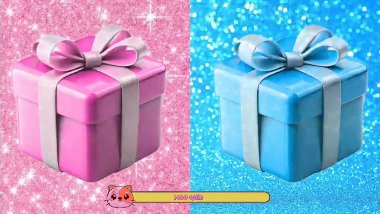 #🫣Gift unboxing# pink and blue#👻