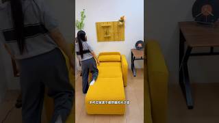 “Small Apartment Miracle! This Sofa Bed Saves Space & Welcomes Guests 🛋️✨ #SofaBed #SmallApartment
