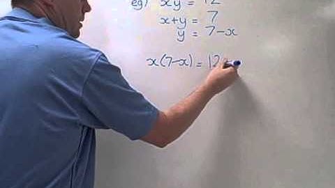 ch4 lesson 1 #1 solving systems where 1 equation is non linear.