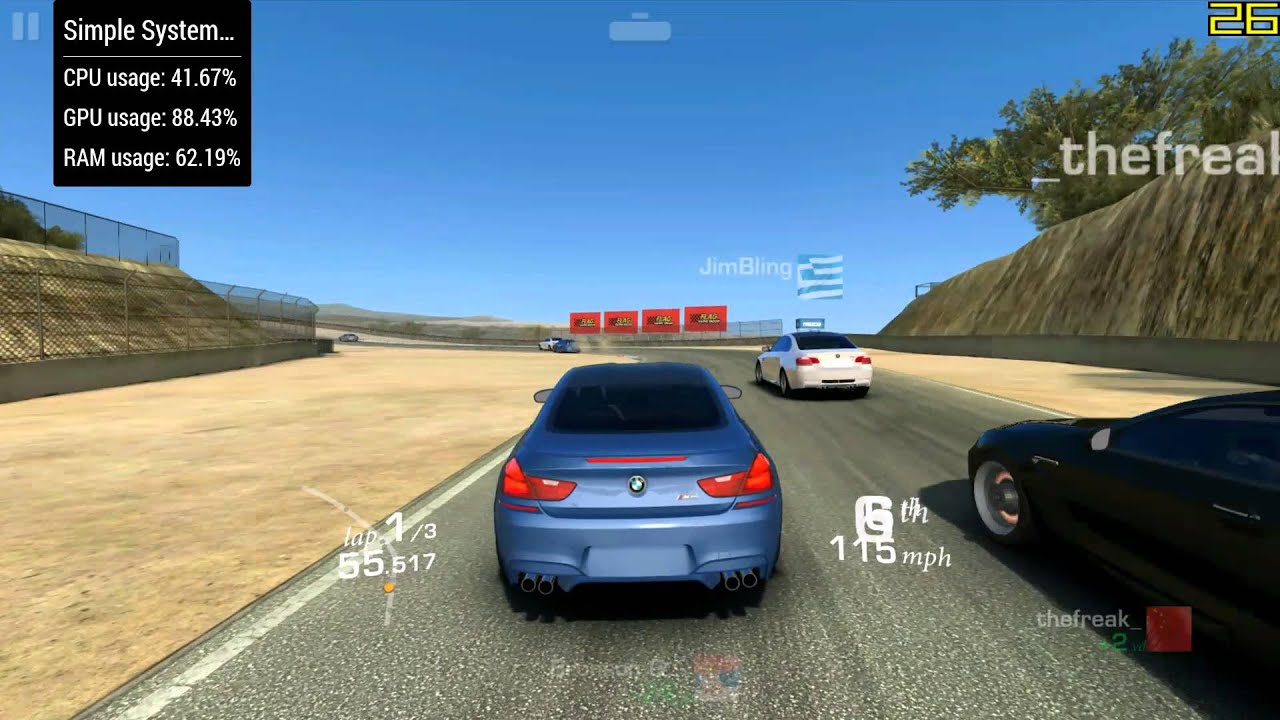 Real Racing 3 extra high graphics on mi4