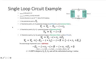 Single Loop Circuit Example