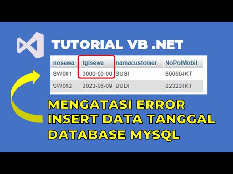 VB .NET - Cara Mengatasi Problem Input Tanggal Database MySQL