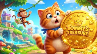Tommy Cat Coin Adventure 🐱💰 | Fun Kids Cartoon Game Animation | Funny Cartoon for Kids screenshot 2