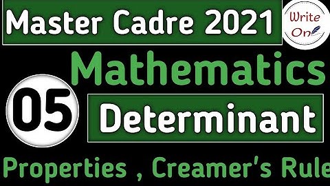 Matrices and Determinants  for Math Master Cadre |Chapter -01 | Master Cadre Punjab | Deeply Explain