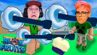 MIKE ( TazerCraft ) no BLOX FRUITS ele COMEU a FRUTA da MASSA?!