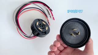 Nema socket and shorting cap, 7pin dimming receptacle Nema connector for single lamp controller