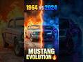 Ford Mustang Evolution 1964–2024 | Full Model Timeline &amp; Transformation 🔥 #ytshorts #reels