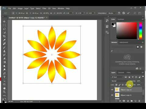 used photoshop cc create animated flower - YouTube