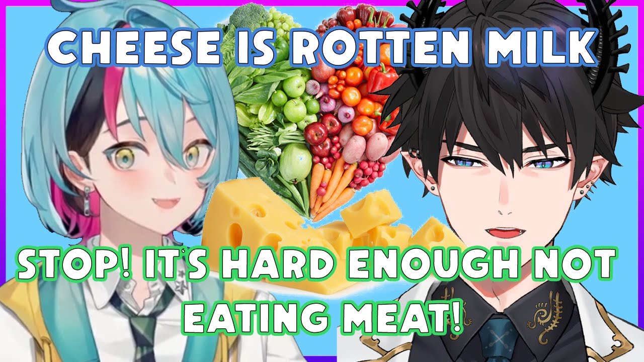 Kyo gaslights Ren about his pescatarian [NIJI EN]