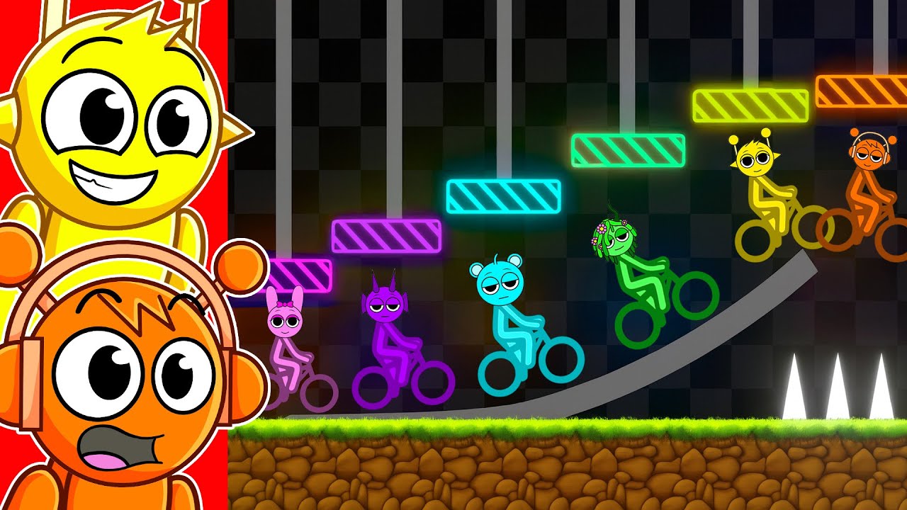 Sprunki STICKMAN Bike Race!! (Сумасшествие)