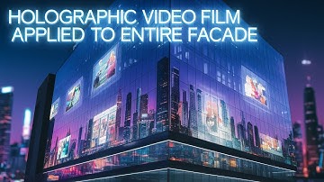 Transform Your Building into a Giant Video Screen with HoloFlex! | See-Through Advertising That Wows