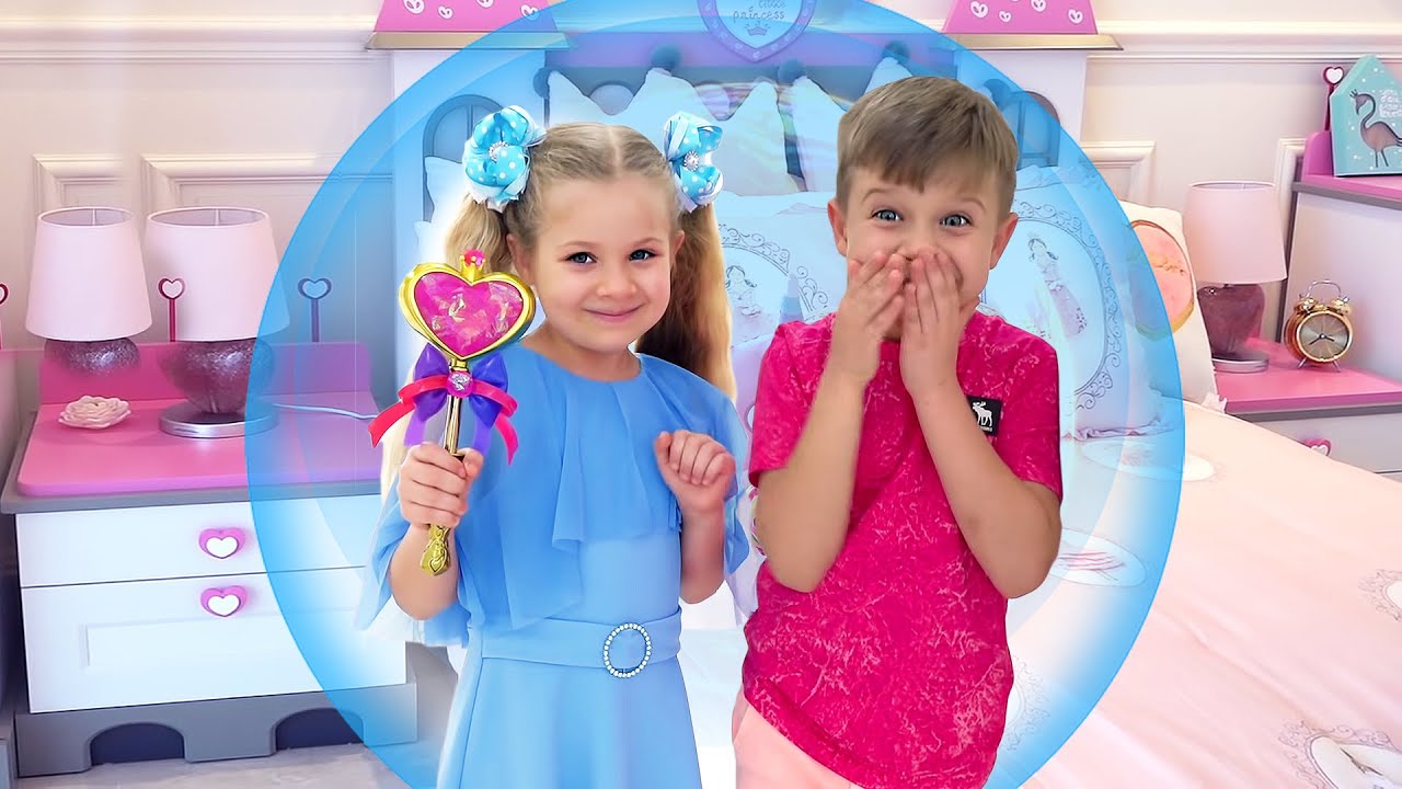 Diana y Roma juegan con Papá - YouTube