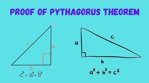 Proof of Pythagoras Theorem (H² = P² + B²)